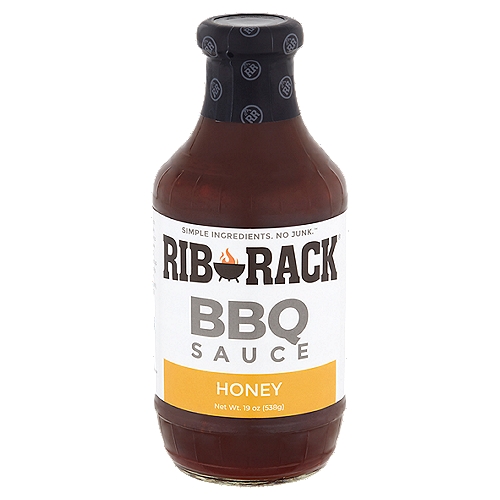 Rib Rack Honey BBQ Sauce, 19 oz
Simple Ingredients. No Junk.™