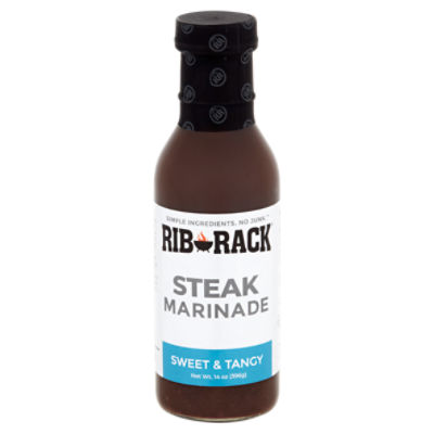 Rib Rack Sweet & Tangy Steak Marinade, 14 oz