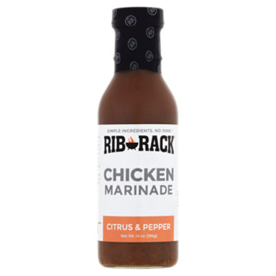 Rib Rack Citrus & Pepper Chicken Marinade, 14 oz