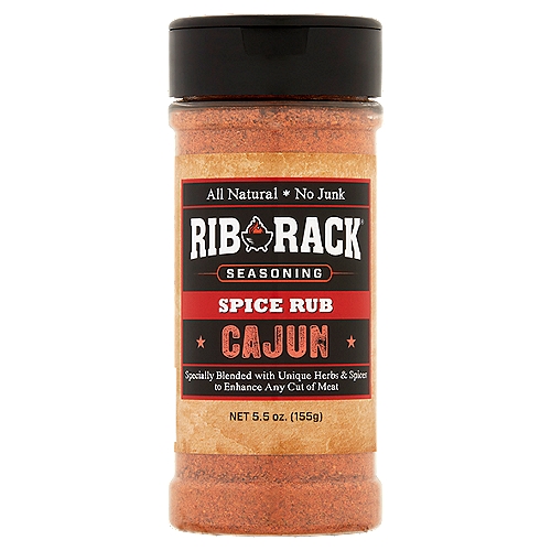 Rib Rack Spice Rub Cajun Seasoning, 5.5 oz