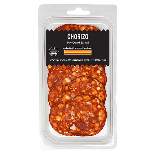 Chorizo Dry-Cured Salami, 3 oz
Traditional Spanish Sausage