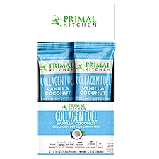 Primal Kitchen Collagen Fuel Vanilla Coconut Collagen Peptide Drink Mix, 0.54 oz, 12 count