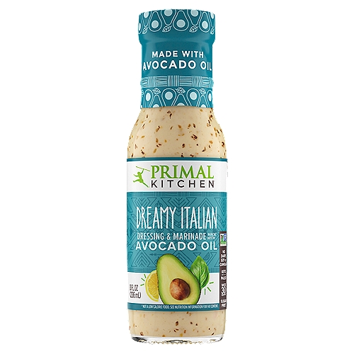 Primal Kitchen Dreamy Italian Dressing & Marinade, 8 fl oz
Sugar Free†
†Not a Low Calorie Food. See Nutrition Information for Fat Content.