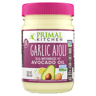 Primal Kitchen Garlic Aioli Real Mayonnaise, 12 fl oz ShopRite