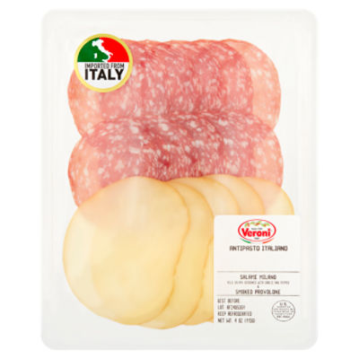 Veroni Salame Milano & Smoked Provolone Antipasto Italiano, 4 oz | Italiamo, ab 25.01.