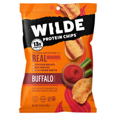 WILDE Protein Chips Buffalo Style, 1.34 oz