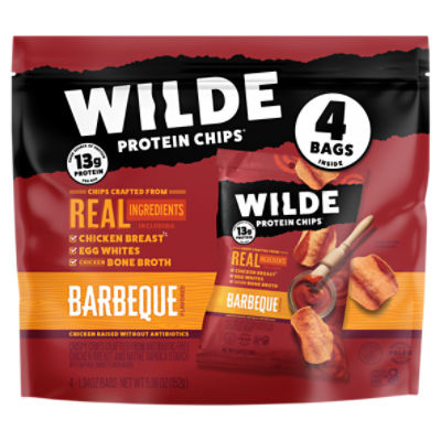 Wilde Barbeque Flavored Protein Chips, 1.34 oz, 4 count