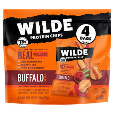 Wilde Buffalo Style Protein Chips, 1.34 oz, 4 count