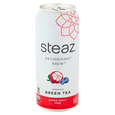Steaz Organic Lightly Sweetened Super Fruit Iced Green Tea, 16 fl oz ShopRite