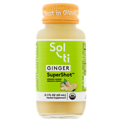 Solti SuperShot Organic Ginger Herbal Supplement, 2.1 fl oz Gourmet