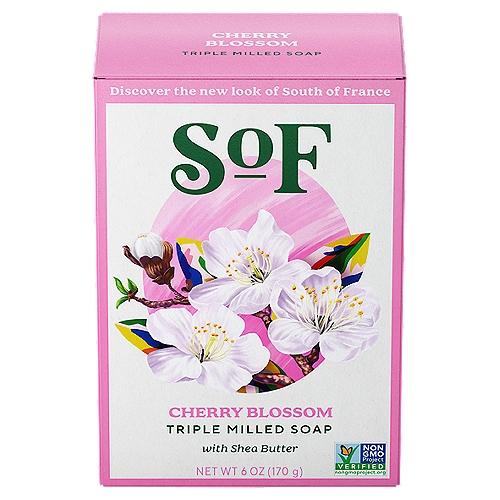SoF Cherry Blossom Triple Milled Soap, 6 oz