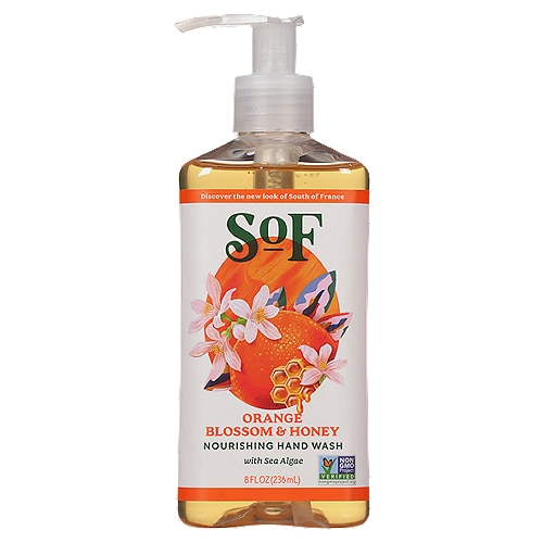 SoF Orange Blossom & Honey Nourishing Hand Wash with Sea Algae, 8 fl oz