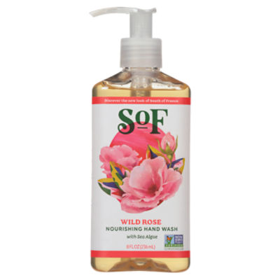 SoF Wild Rose Nourishing Hand Wash with Sea Algae, 8 fl oz