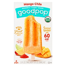 GoodPop Mango Chile Pops, 2.5 fl oz, 4 count