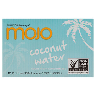 Mojo Coconut Water - 12 Pack, 133.2 fl oz