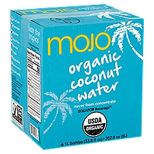Mojo Coconut Water Pure Organic, 6 Each