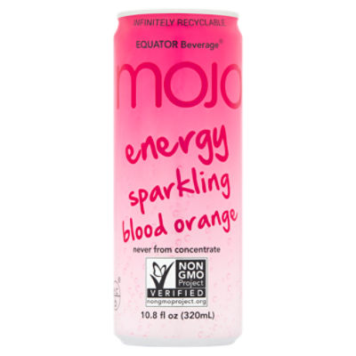Equator Beverage Mojo Energy Sparkling Blood Orange Juice, 10.8 fl oz