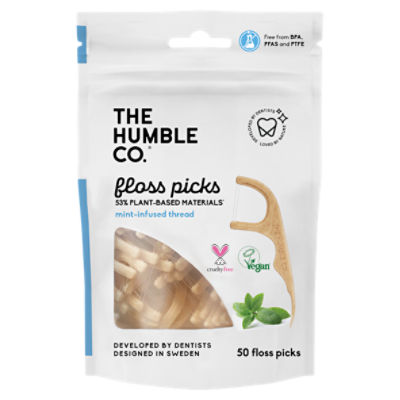 The Humble Co. Floss Picks, 50 count