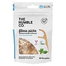 The Humble Co. Corn Starch Floss Picks, 50 count