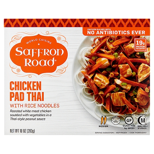 Saffron Road Chicken Pad Thai with Rice Noodles, 10 oz