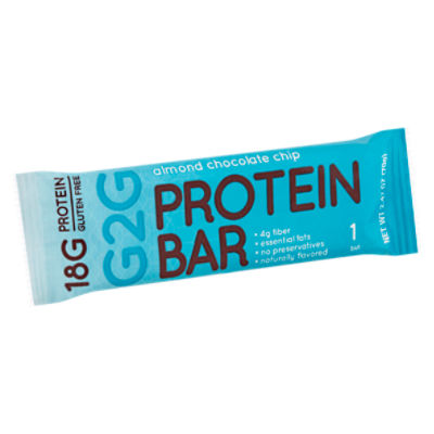 G2G Almond Chocolate Chip Protein Bar, 2.47 oz