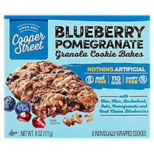 Cooper Street Blueberry Pomegranate Granola Cookie Bakes, 6 count, 6 oz
