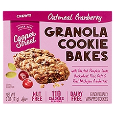 Cooper Street Oatmeal Cranberry Granola Cookie Bakes, 6 count, 6 oz