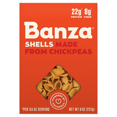 Banza Shells Made from Chickpeas Pasta, 8 oz, 8 Ounce