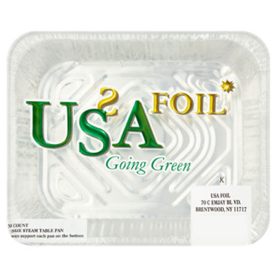 USA Foil (1/2) Size Steam Table Pan, 30 count