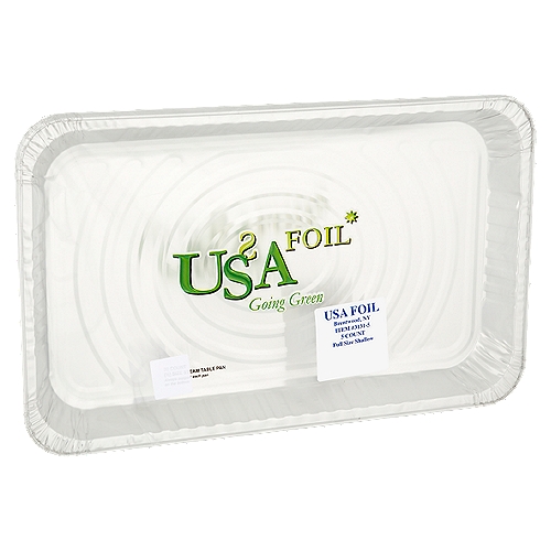 USA Foil Full Size Shallow Steam Table Pan, 5 count