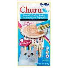 INABA Churu Tuna with Scallop Recipe Cat Treat, 0.5 oz