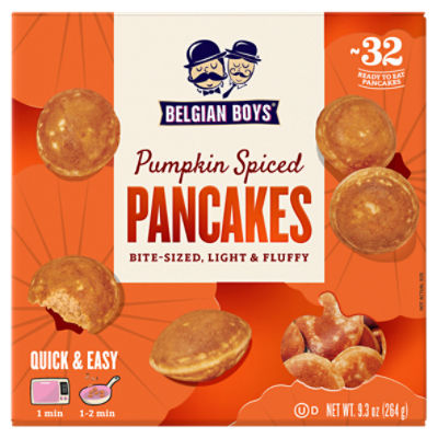 Belgian Boys Pumpkin Spiced Pancakes, 32 Count, 9.3 oz