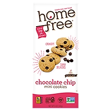 Home Free Crunchy! Chocolate Chip, Mini Cookies, 5 Ounce