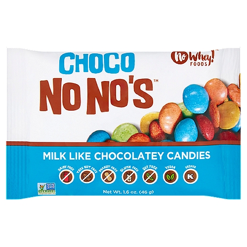 No Whey! Foods Choco No No's Milk Like Chocolatey Candies, 1.6 oz
The Original Nono with the Chocolatey Milk Like Center and Awesome Naturally Colored Shell. You Won't Feel Like You Are Missing Anything when You Indulge Here. Its so Good!