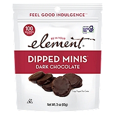 Be In Your Element Dark Chocolate Dipped Minis Rice Cakes, 3 oz