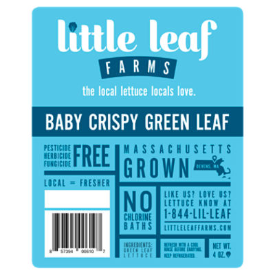 Little Leaf Farms Baby Crispy Green Leaf, 4 oz
