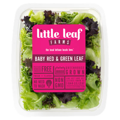 Little Leaf Farms Baby Red & Green Leaf Salad Blend - 4 oz pkg