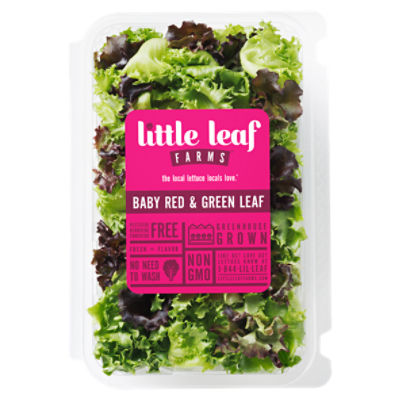 Little Leaf Farms Baby Red & Green Leaf Lettuce Salad Blend