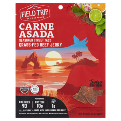 Field Trip Carne Asada Seasoned Street Taco Grass-Fed Beef Jerky, 2.2 oz
