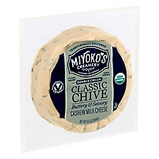 Miyoko's Creamery Double Cream Classic Chive, Cashew Milk Cheese, 6.5 Ounce