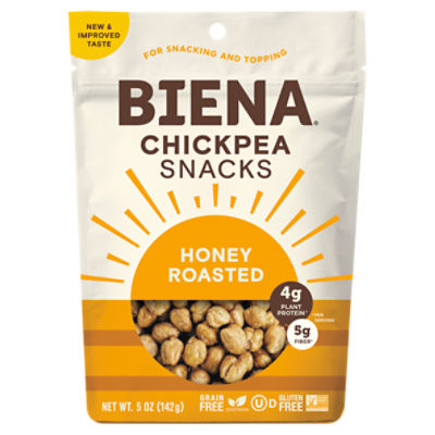 Biena Honey Roasted Chickpea Snacks, 5 oz, 5 Ounce