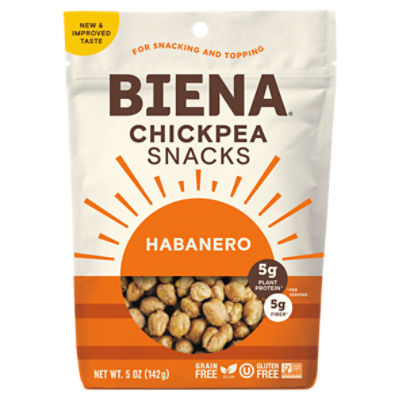 Biena Habanero Chickpea Snacks, 5 oz, 5 Ounce