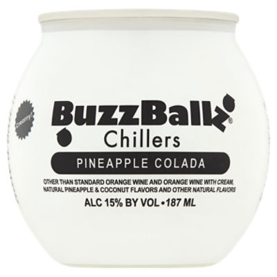 BuzzBallz Pineapple Colada Chillers, 6.32 fl oz
