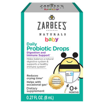 Zarbee's Naturals Baby Daily Probiotic Drops Dietary Supplement, 0