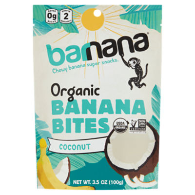 Barnana Coconut Organic Banana Bites, 3.5 oz, 3.5 Ounce
