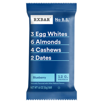 Rxbar Blueberry Protein Bar, 1.83 oz, 1.83 Ounce