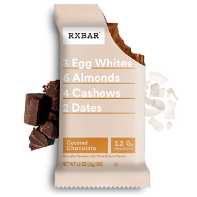 RXBAR Coconut Chocolate Protein Bar, 12g Protein, 1.8 oz Bar