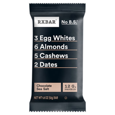 Rxbar Chocolate Sea Salt Protein Bar, 1.83 oz, 1.83 Ounce