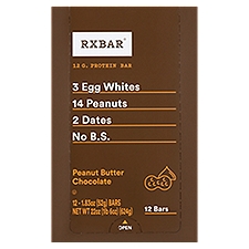 Rxbar Peanut Butter Chocolate Protein Bar, 1.83 oz, 12 count
