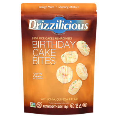 Drizzilicious Birthday Cake Bites, 4 oz